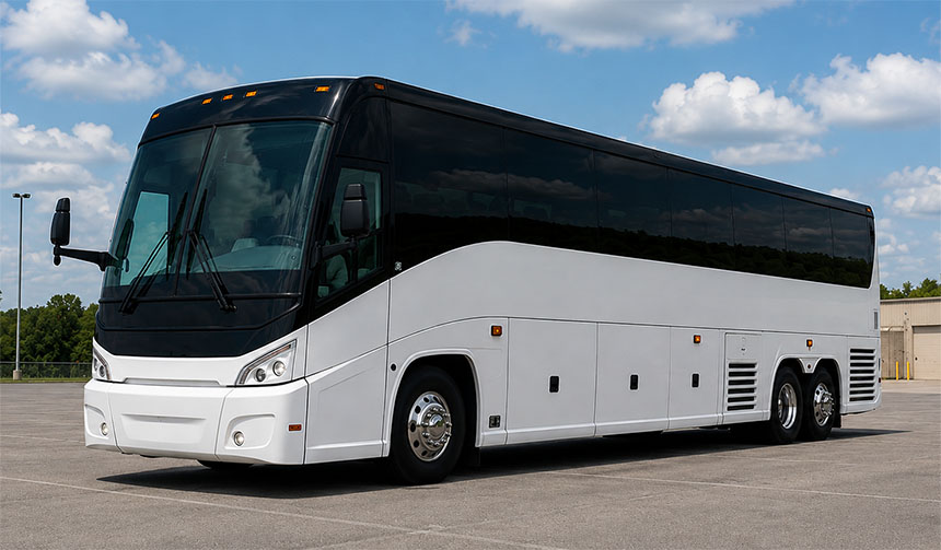 56-passenger charter bus available in Dearborn, MI
