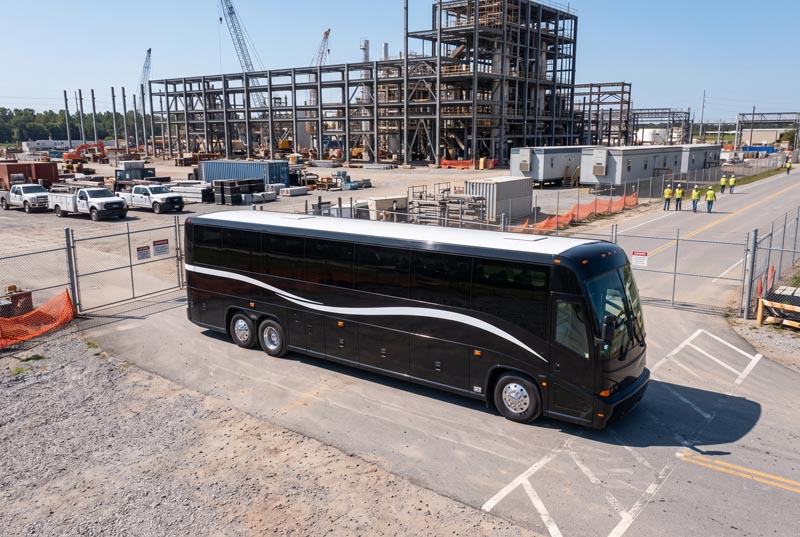Construction Site Shuttle Bus Rentals in Dearborn, MI